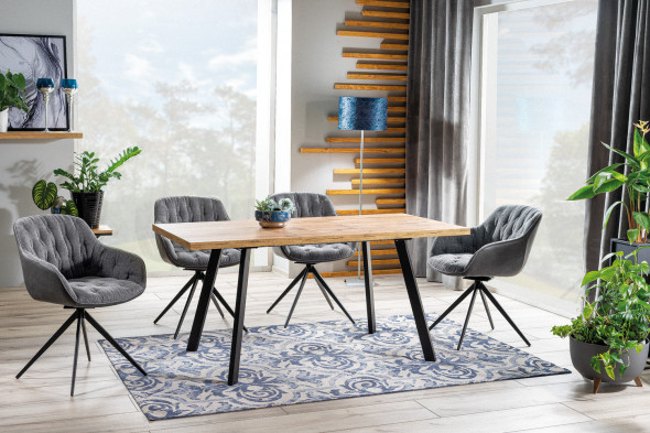 Stół rozkładany BRICK 118(160)x80 dąb wotan