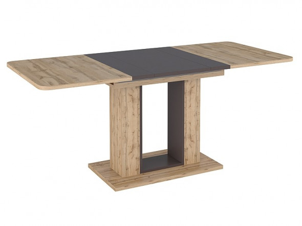 Stół rozkładany TWINS 140(180)x80 dąb wotan/brązowy