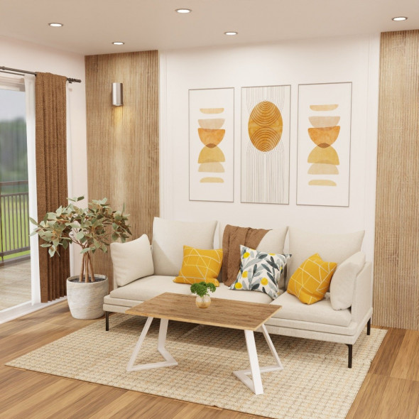 Stolik kawowy AZCO 100x60 dąb/biały