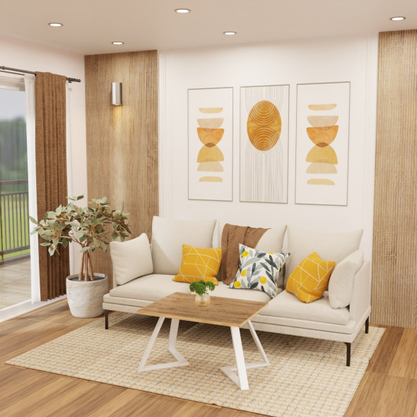 Stolik kawowy AZCO 80x60 dąb/biały