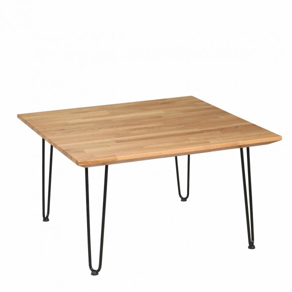 Stolik kawowy IRON OAK 40 88x88 dąb/czarny