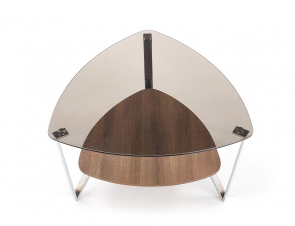 Stolik kawowy OPRAH 80x80 brązowa/dąb