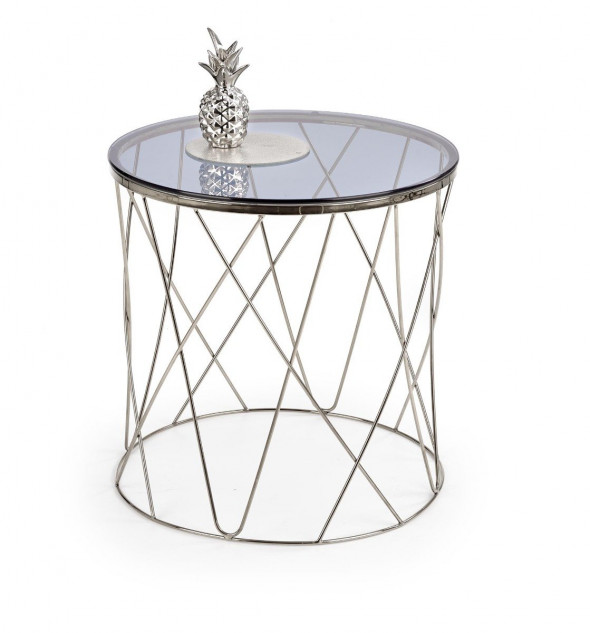 Stolik kawowy SELENA 55x55 dymiona/chrom