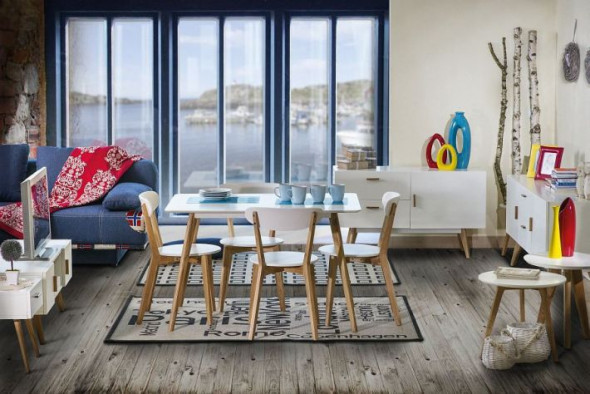 Stoliki kawowe MILAN S2 biały/dąb