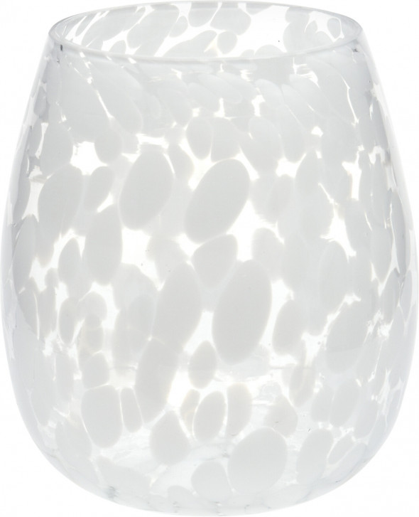 ŚWIECZNIK szklany 15X16CM