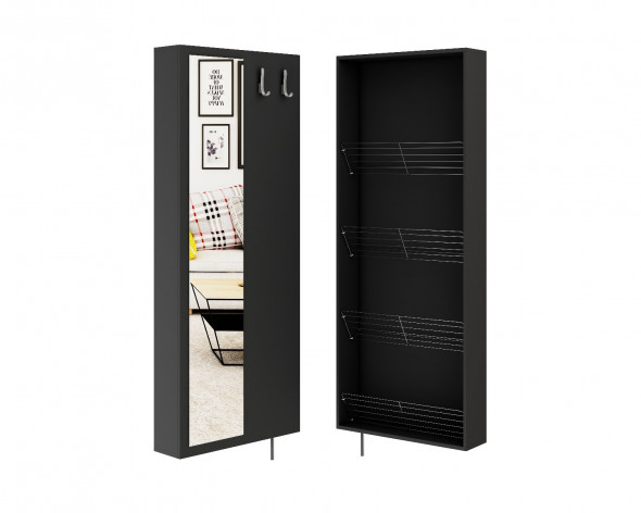 Szafa do przedpokoju obrotowa WRAP czarna