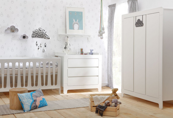 Szafa MOON biała trzydrzwiowa