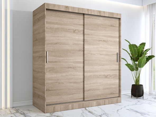 Szafa przesuwna MODUO COMFORT 180 dąb sonoma gładka