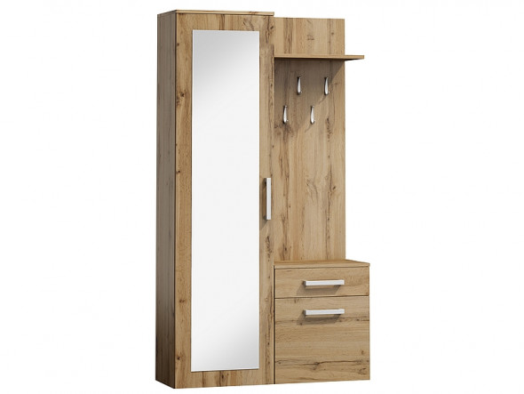 Szafa + szafka na buty + wieszak P-004 dąb wotan