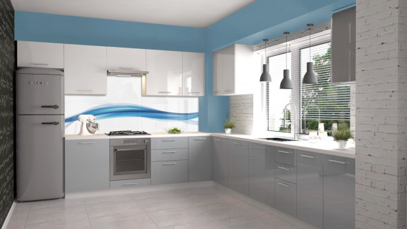 Szafka kuchenna stojąca 30 VENTO D-30/82 jasnoszary połysk