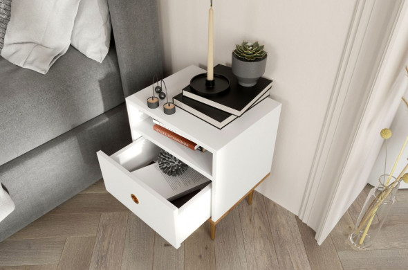 Szafka nocna HARMONI biała