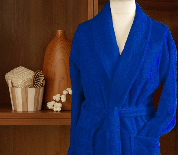 Szlafrok bawełniany CORTINA Frotex XXL granatowy