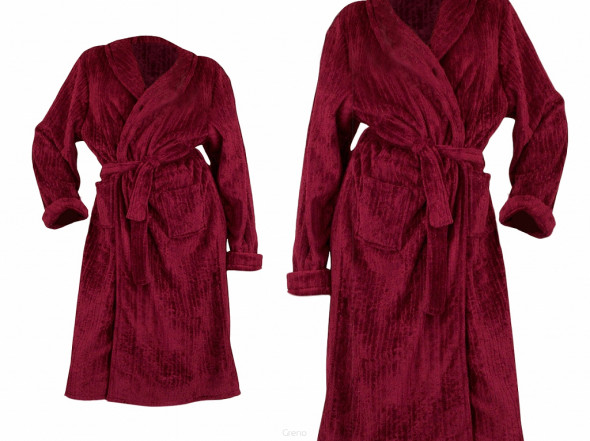 Szlafrok Bonjour Greno M Bordowy