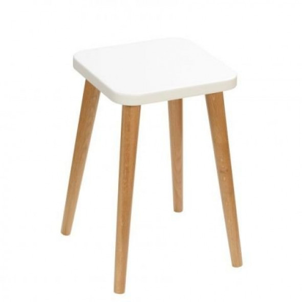 Taboret CRYSTAL WHITE 30x30