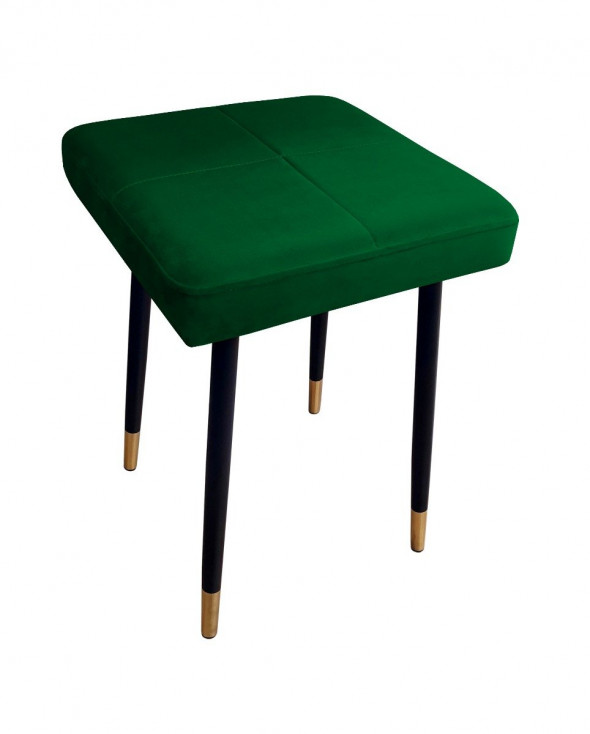 Taboret SQUARE 2 MG VELVET zielony
