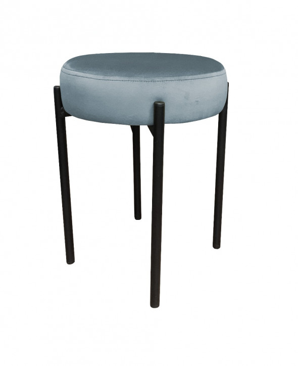 Taboret TORIN BL VELVET szary
