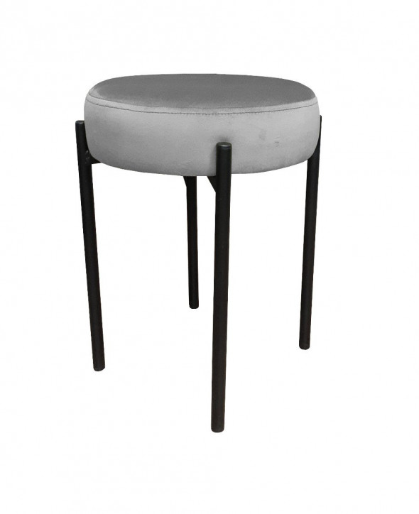 Taboret TORIN MG VELVET szary