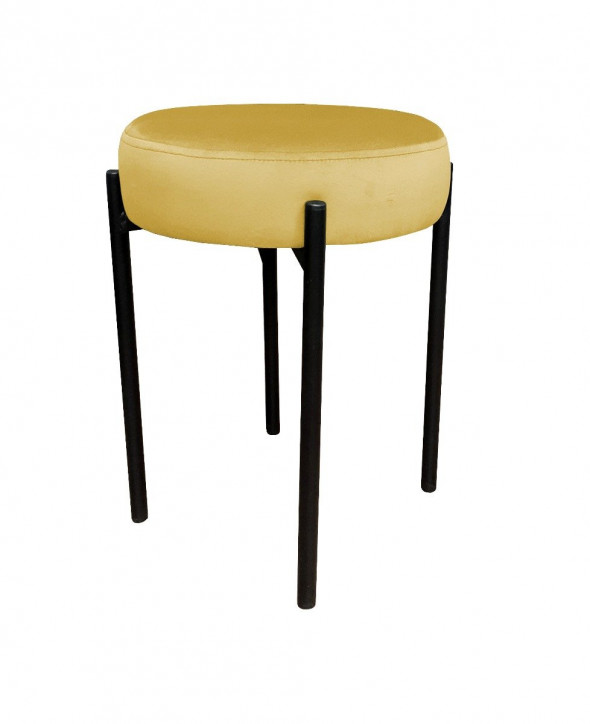 Taboret TORIN MG VELVET żółty