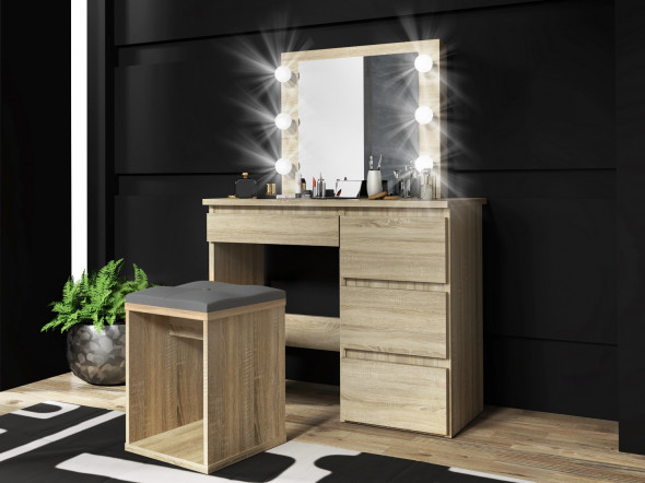 Toaletka ALEKSANDRA 3 dąb sonoma