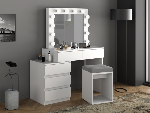 Toaletka CAVIA biały mat