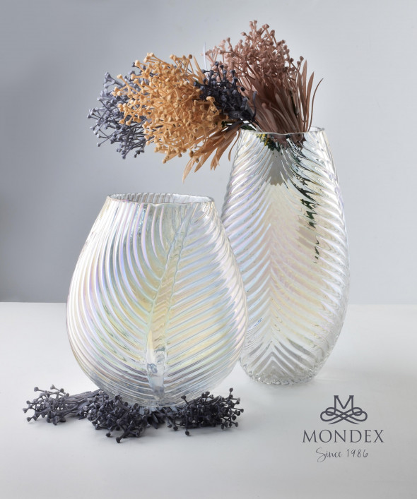 Wazon szklany SERENITE ⌀16x33 cm wielobarwny