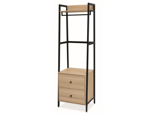 Wieszak SOL B dąb/czarny