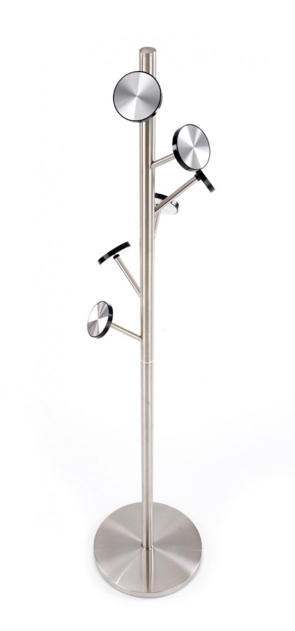 Wieszak stojący na ubrania W64 srebrny