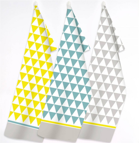 Zestaw 3 ściereczek kuchennych Exclusive III MODERN GEO