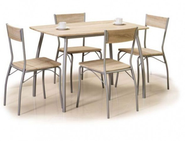 Zestaw MODUS stół + 4 krzesła dąb sonoma