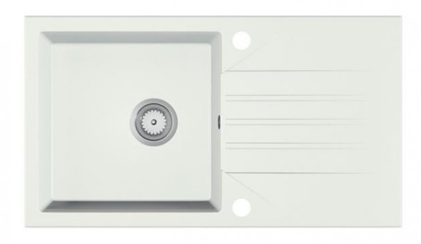 Zlewozmywak granitowy EVINION biały