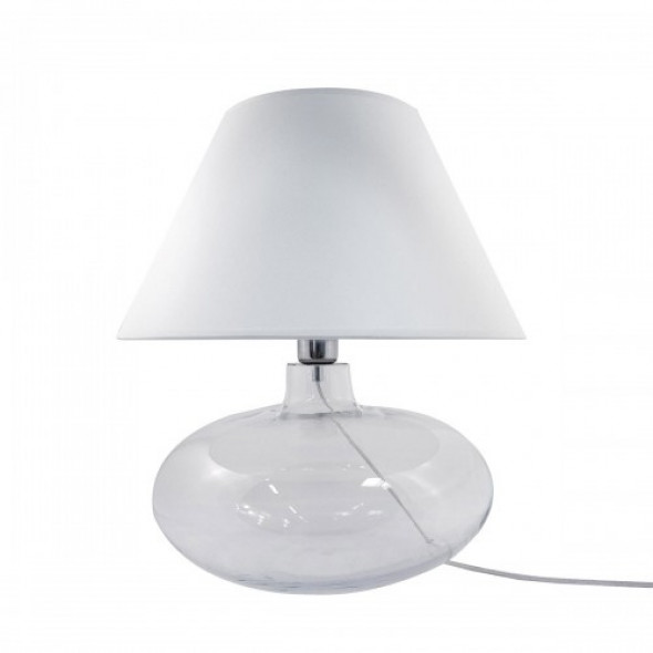 Adana Transparent lampa stołowa 1-punktowa biała 5518WH