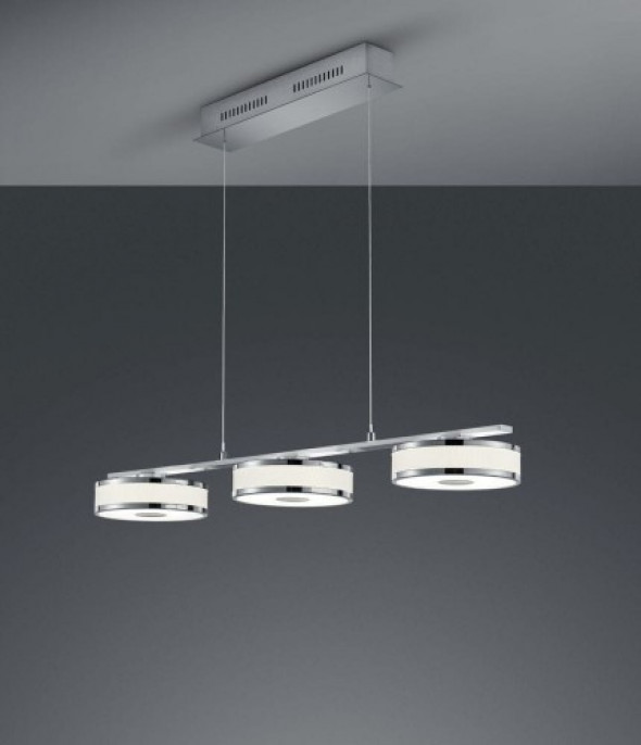 Agento LED lampa wisząca 3-punktowa nikiel 378010307