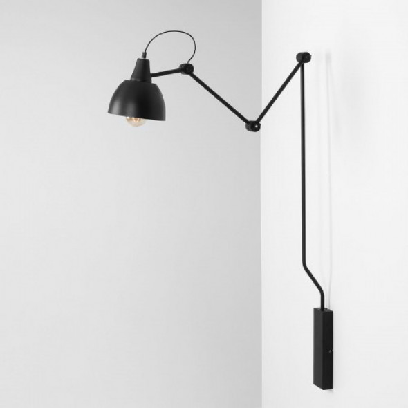 Aida kinkiet 1-punktowy czarny 843C1