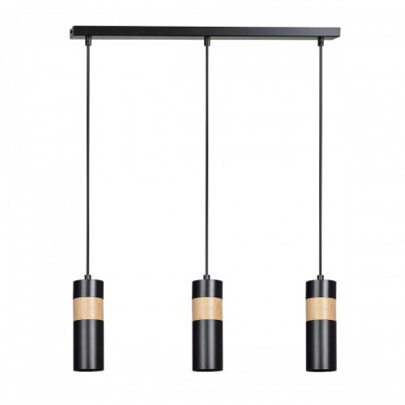 Akari lampa wisząca 3-punktowa czarna 732/3