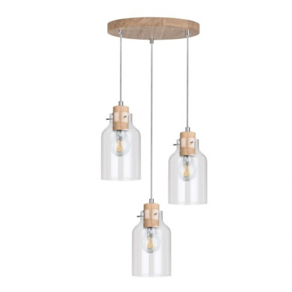Alessandro lampa wisząca 3-punktowa dąb olejowany 1760374R