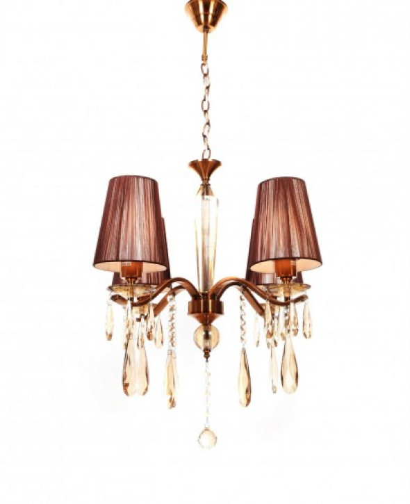 Alessia żyrandol 4-punktowy brązowy LDP 1726-4 (MD)