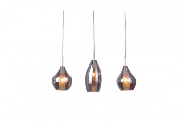 Amber Milano lampa wisząca 3-punktowa chrom AZ2149