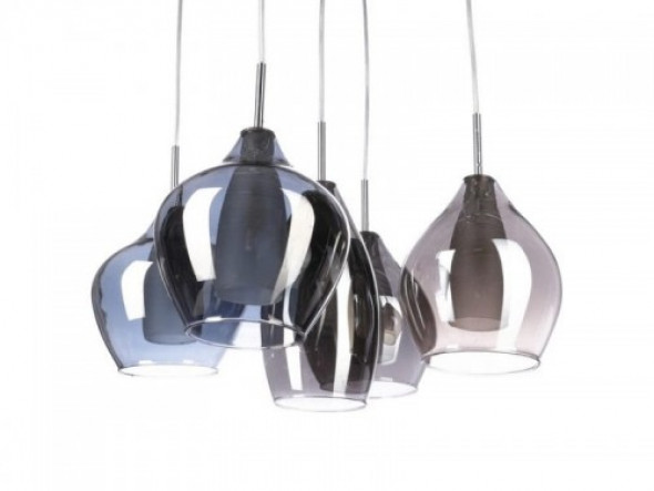 Amber Milano lampa wisząca 5-punktowa chrom AZ0722