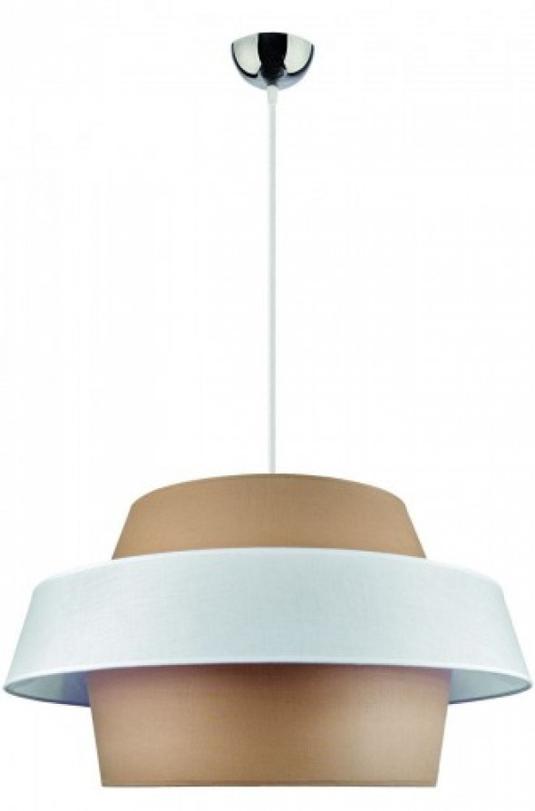 Andromeda lampa wisząca 1-punktowa cappuccino/biała 8753