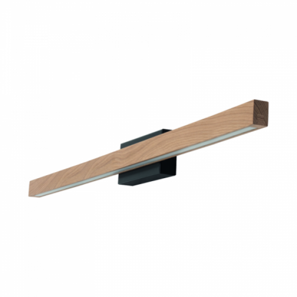 Aqua Viva LED 12W kinkiet 1-punktowy czarny/dąb olejowany 19912104