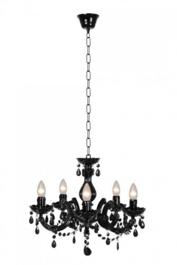 Arabesque żyrandol 5-punktowy czarny 78351/05/30