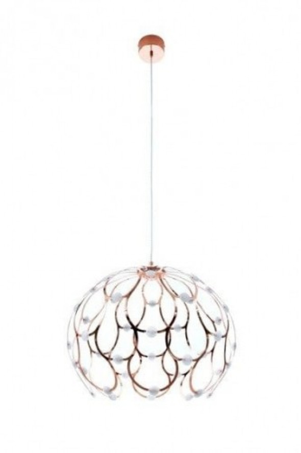 Aspilia LED lampa wisząca 40-punktowa złota BL0399