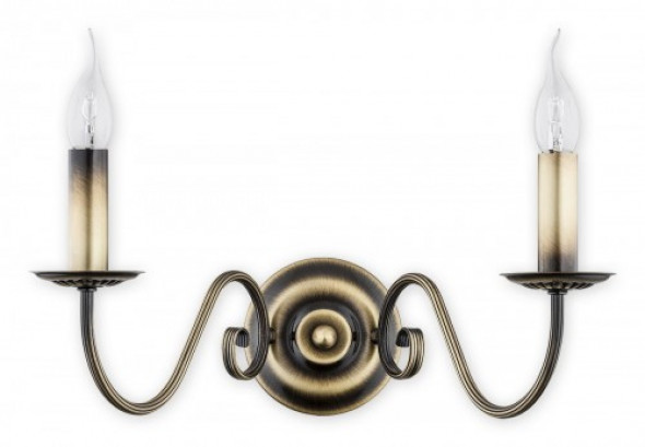 Asti kinkiet 2-punktowy patyna O2891 K2 PAT