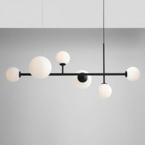 Dione lampa wisząca 6-punktowa czarna 1092K1