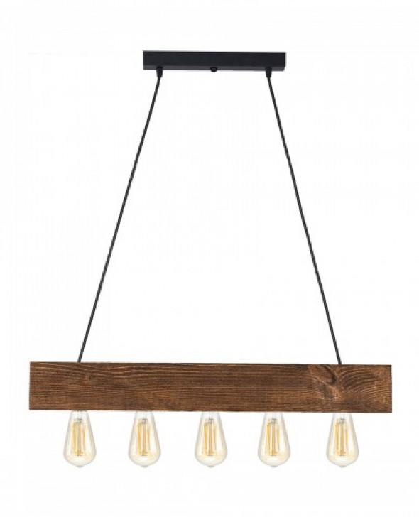 Balzan Plus lampa wisząca 5-punktowa dąb rustykalny 091910D