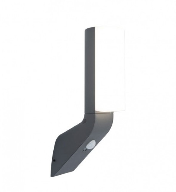 Bati LED kinkiet elewacyjny 1-punktowy z czujnikiem ruchu ciemnoszary 5188602125