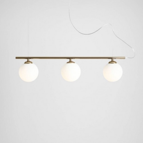 Beryl Glass lampa wisząca 3-punktowa złota 1006E_30