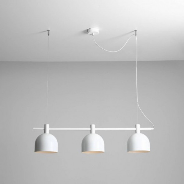 Beryl lampa wisząca 3-punktowa biała 976E