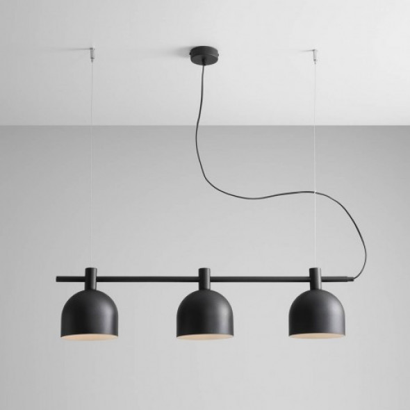 Beryl lampa wisząca 3-punktowa czarna 976E/1