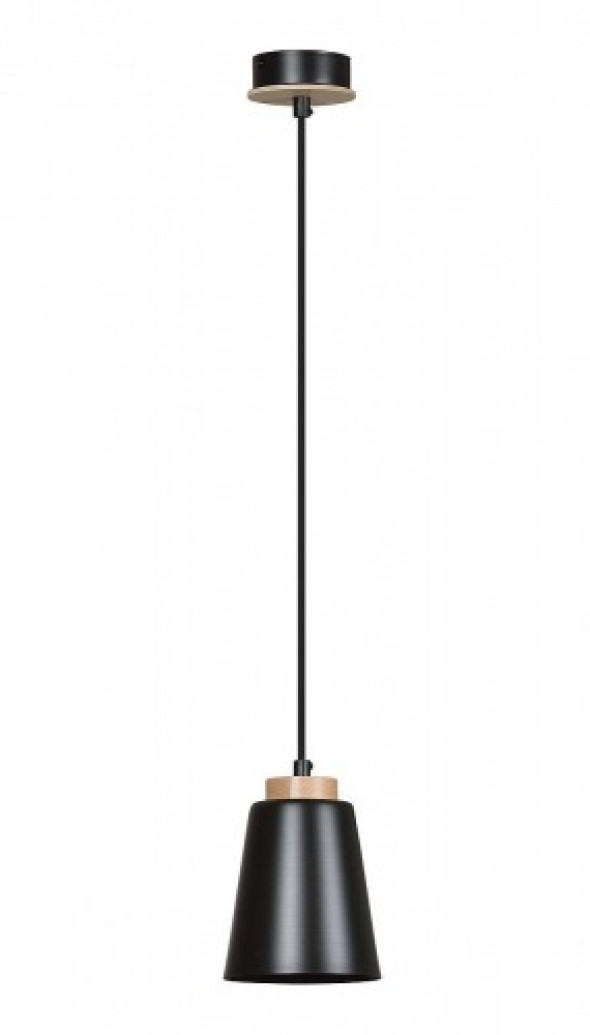 Bolero lampa wisząca 1-punktowa czarna 442/1